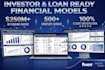 do investor and loan ready financial model, forecast, plan, startup projections