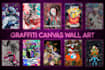 make graffiti canvas wall art