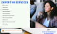 be your human resource HR manager and consultant