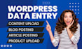 do uploads content, blog posts, and product uploads in website