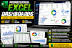 create professional excel dashboards, charts, graphs and templates