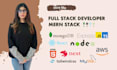 be your full stack web developer mern, node js, react, nest, mongodb