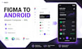 convert your UI design to an android jetpack compose or XML app