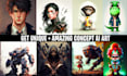 create concept ai art based on your words using midjourney ai