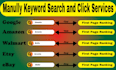 do manually keywords search and click