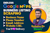 scrape google maps for business leads with email addresses