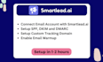 setup smartlead or reachinbox account for cold outreach and email warmup