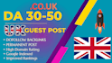 provide guest post on co UK websites