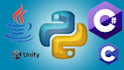 code your projects and scripts in python, c, java or c sharp