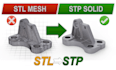 convert stl or obj into step file