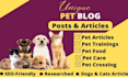 write the perfect animal and pet articles