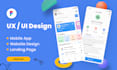 design mobile app UI UX, figma app design and saas dashboard