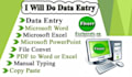 do data entry on google docs