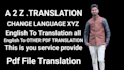 do pdf file translation  all language