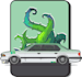make a flat 2d illustration of your car
