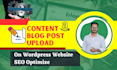 upload content and blog posts as wordpress virtual assistant