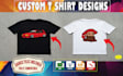 draw a custom character vector illustration for t shirts