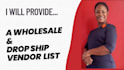 provide a wholesale and dropship vendor list