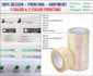 design a custom packaging tape, tape design, printing and shipment