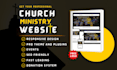 design responsive church website ministry website