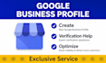 create google business profile, optimize, help to verify