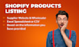 shopify products listing manually to your shopify store