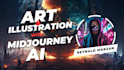create art or illustration with midjourney ai