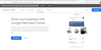 set up google merchant center
