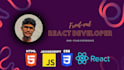 develop front end HTML, CSS and react js web  applications