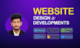 develop website as full stack web developer, react springboot