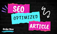 do SEO article writing, blog post writing or content writing