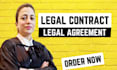 write legal contract, legal agreement, and legal writing
