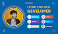 be your front end web developer in react js HTML CSS javascript