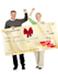 cheque banner for presentation charity fundraising wedding birthday celebartion