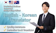 translate english to korean and vice versa in top quality