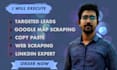 execute web scraping,lead generation,and contact list