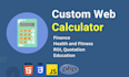 create custom calculator for your website or wordpress