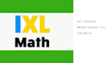 help ixl math lessons