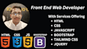 be your front end developer with HTML CSS bootstrap
