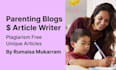 write an amazing parenting blog posts and articles