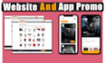 create a highquality website and app promo video