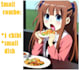 draw cute anime eating food