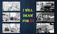 draw professional storyboard illustrations