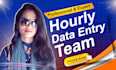 do hourly data entry job with data entry expert team
