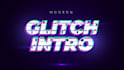 create glitch logo reveal animation