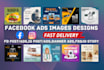 create effective facebook ads post images design,instagram ads,fb ads design