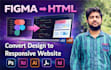 convert figma, PSD, xd to responsive HTML CSS website