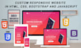 create a responsive website using html css and javascript