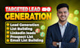 do targeted lead generation, prospect list building,  email finder, contact list