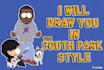 draw you in the south park cartoon style